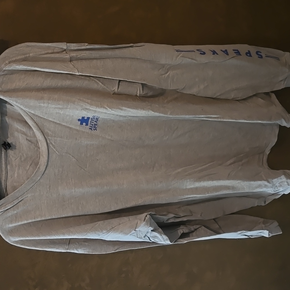 Gray Long Sleeve Men's Tee